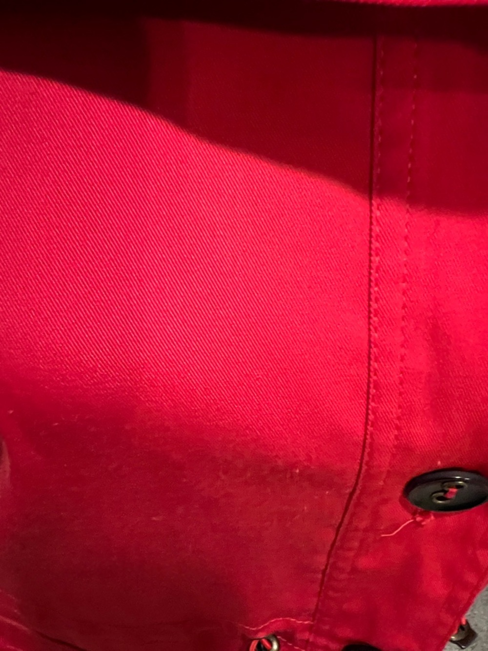 Ruby Rd. Vibrant Red Button-Front Utility Jacket - Picture 6 of 10